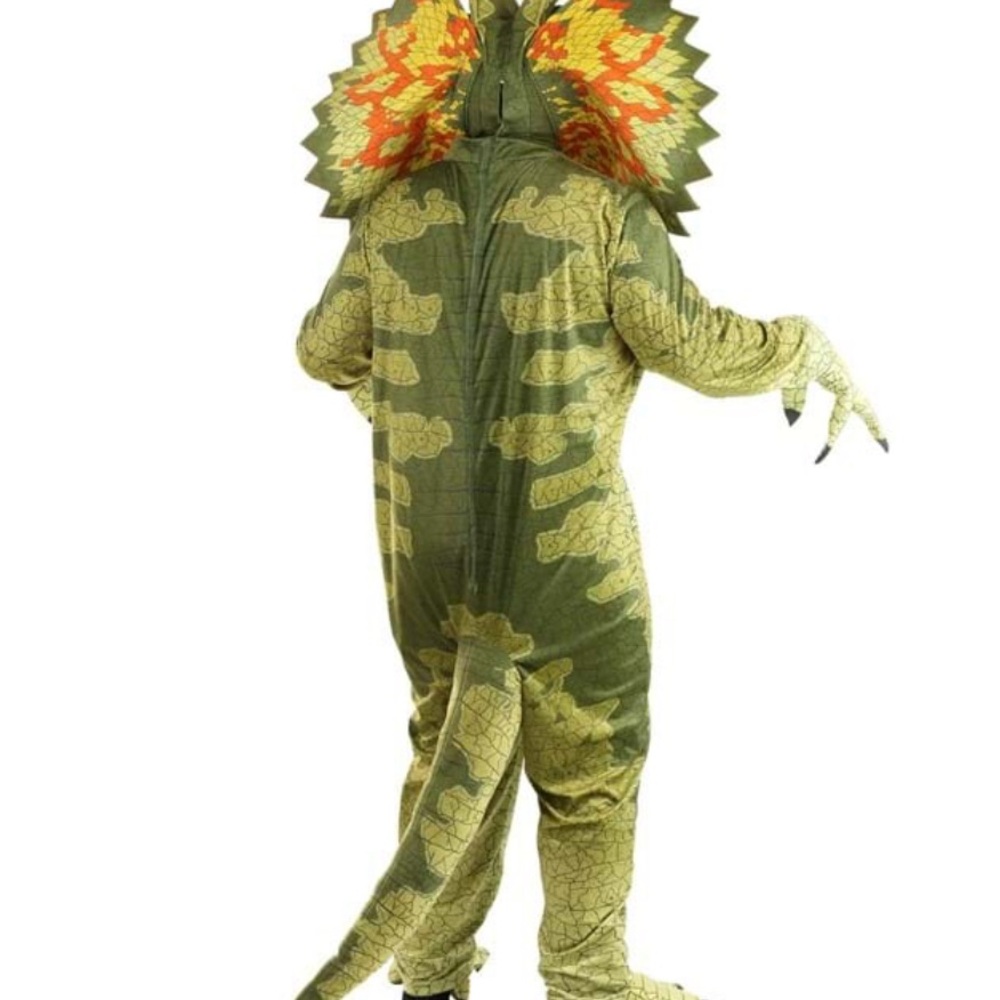 Dilophosaurus Costume Jurassic Park XL Halloween Dinosaur - Picture 16 of 16